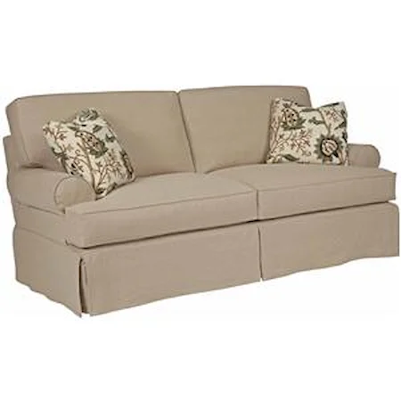 Samantha Two Seat Sofa with Slipcover Tailoring & Loose Pillow Back
